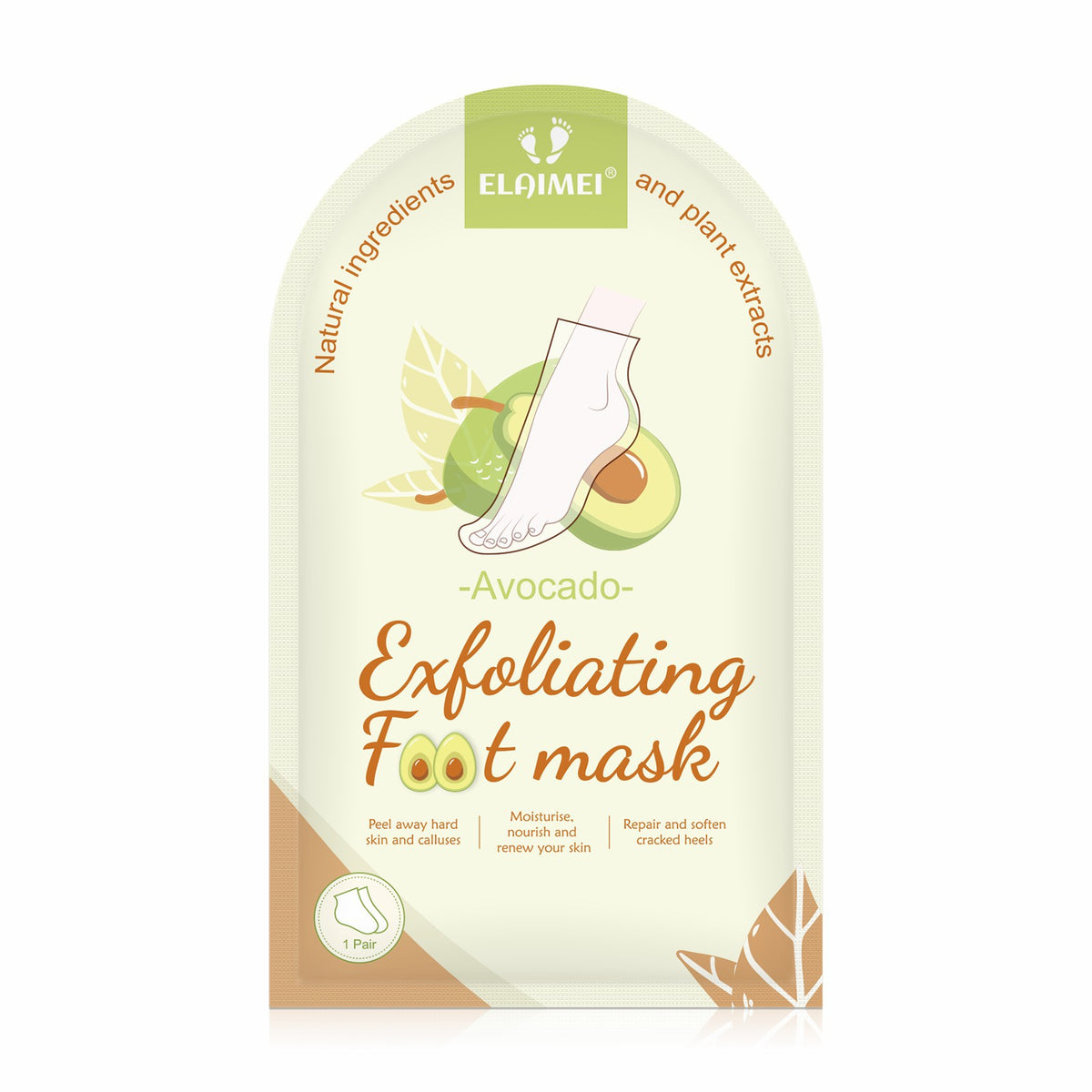 ELAIMEI Foot Care Mask for Exfoliation and Relaxation