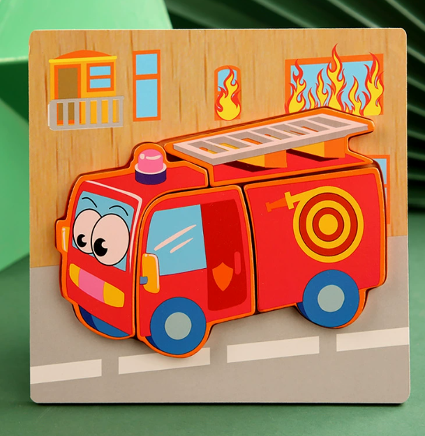 Montessori Wooden Educational Puzzle Board (One Set)