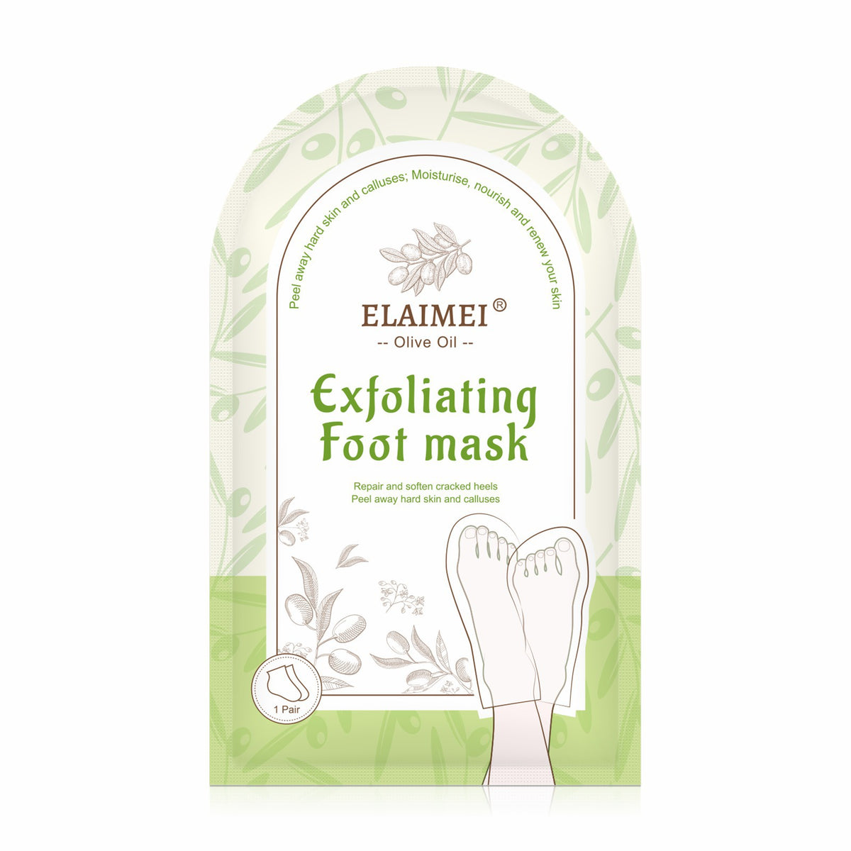 ELAIMEI Foot Care Mask for Exfoliation and Relaxation