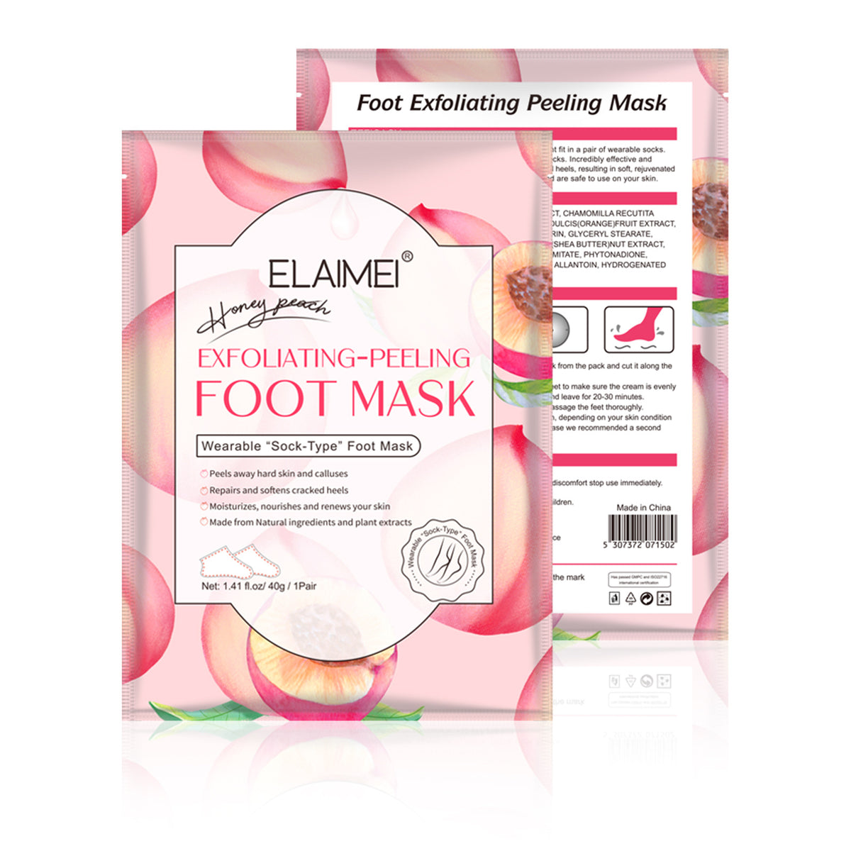 ELAIMEI Foot Care Mask for Exfoliation and Relaxation