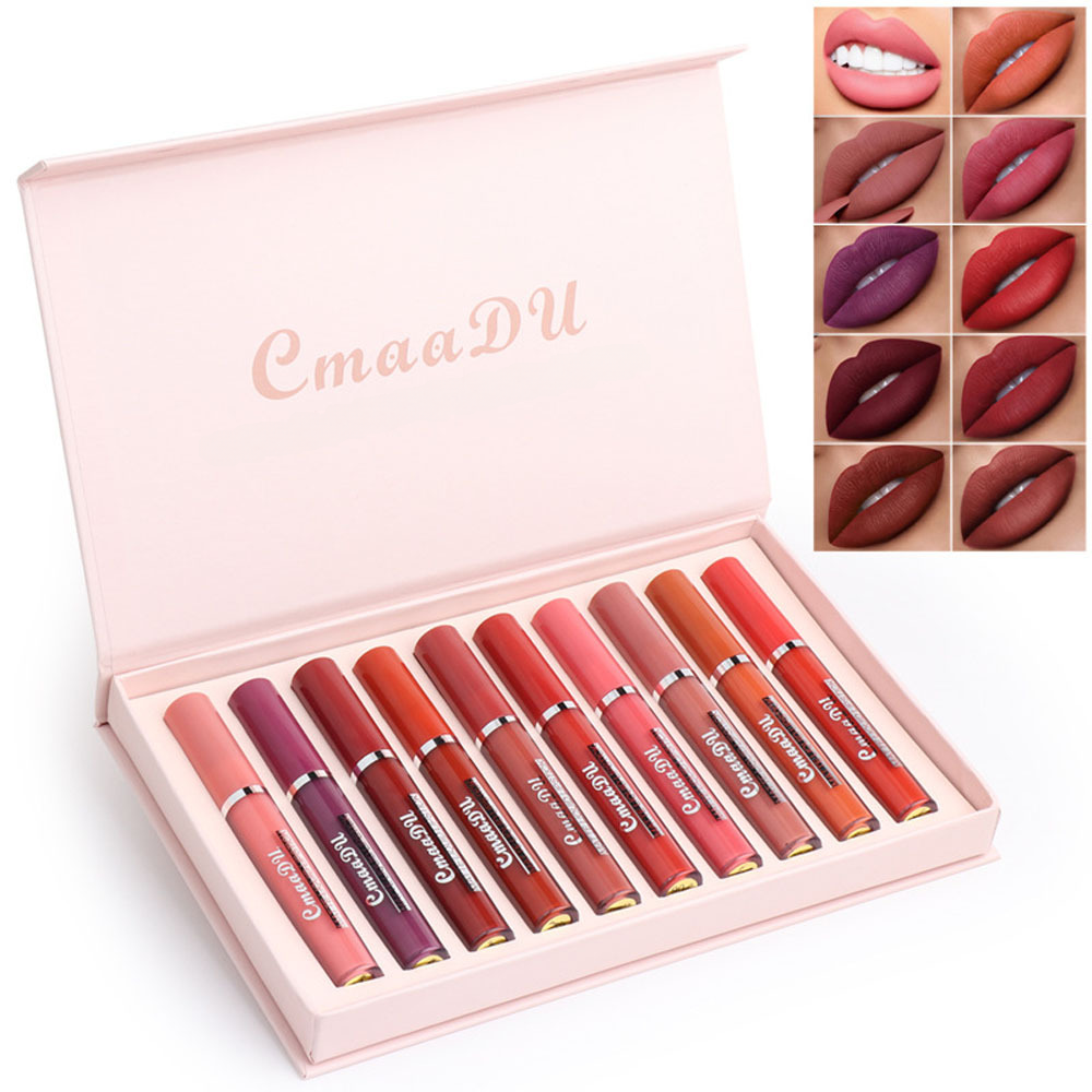CmaaD Matte Liquid Lipstick Set - Waterproof & No Transfer